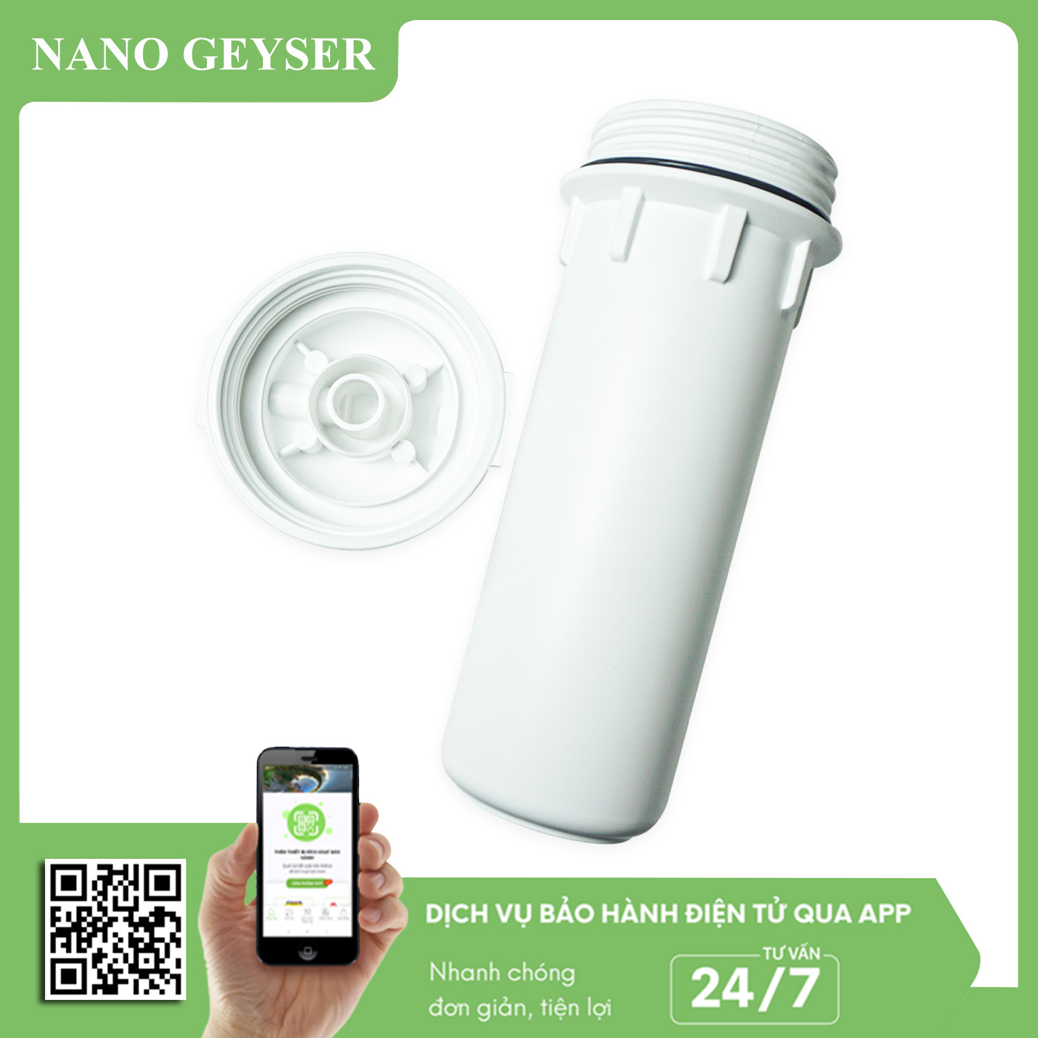 Cốc cắm nhanh 10 inc đục