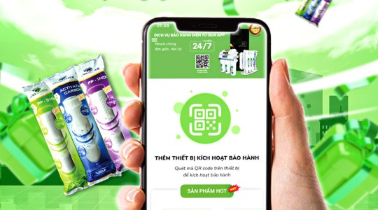 Tải APP liền tay nhận ngay bộ lõi 123 với dòng Geyser RO