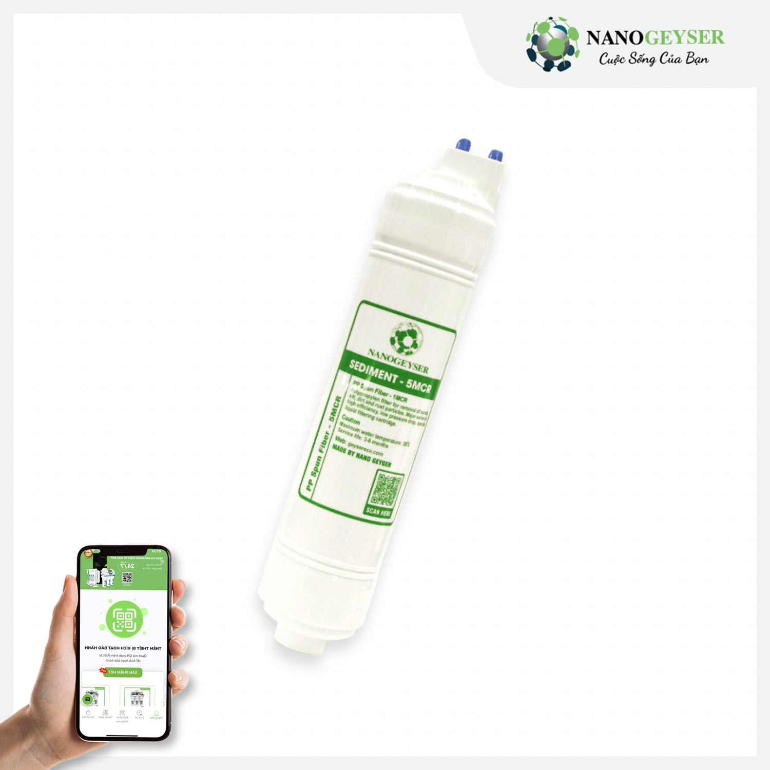 Lõi Sediment 5MCR Nano Geyser